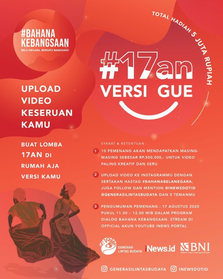 Generasi Lintas Budaya, Gandeng Puluhan Artis dan Tokoh Nasional Gelar #BahanaKebangsaan